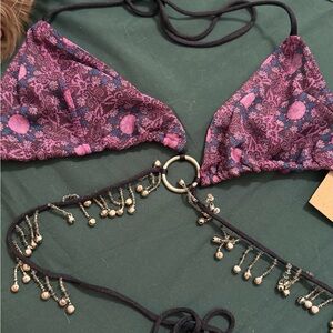 HER PONY geo mesh bralette